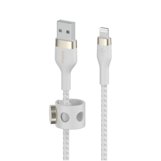 Кабель Lightning Belkin USB Type-A to Lightning 3m White (CAA010BT3MWH)