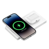 Бездротова зарядка Belkin BoostCharge Pro 2 в 1 Wireless Charging Pad with MagSafe 15W White (WIZ019ttWH)