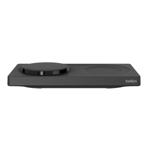 Бездротова зарядка Belkin BoostCharge Pro 2 в 1 Wireless Charging Pad with MagSafe 15W Black (WIZ019ttBK)