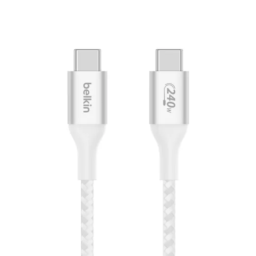 Кабель Belkin BoostCharge USB-C to USB-C Cable 2 метра 240W White (CAB015bt2MWH)