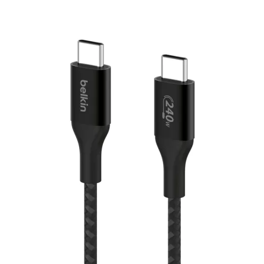 Кабель Belkin BoostCharge USB-C to USB-C Cable 2 метра 240W Black (CAB015bt2MBK)