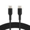 Кабель Belkin BoostCharge Braided USB-C to USB-C Cable 60W 2 метра Black (CAB004bt2MBK)