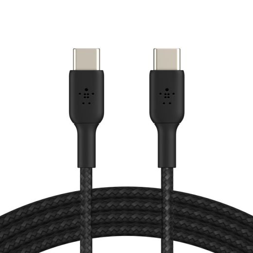 Кабель Belkin BoostCharge Braided USB-C to USB-C Cable 60W 2 метра Black (CAB004bt2MBK)