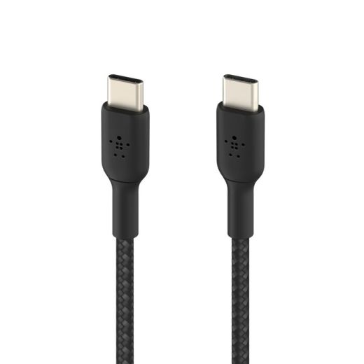 Кабель Belkin BoostCharge Braided USB-C to USB-C Cable 60W 2 метра Black (CAB004bt2MBK)