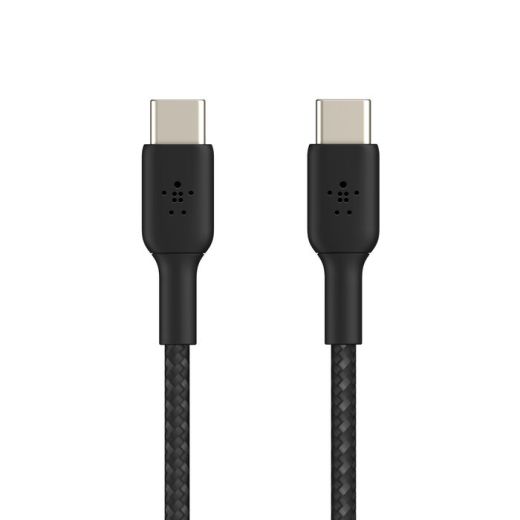 Кабель Belkin BoostCharge Braided USB-C to USB-C Cable 60W 2 метра Black (CAB004bt2MBK)
