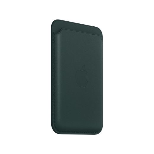 Шкіряний чохол-гаманець з локатором Apple Leather Wallet with MagSafe Forest Green (MPPT3) для iPhone 12 | 13 | 14