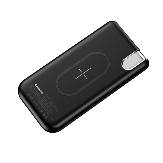 Внешний аккумулятор Baseus Thin Version Wireless Charge Power Bank 10000 mAh Black (PPALL-QY01)