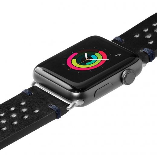 Ремінець Laut HERITAGE Jet Black (LAUT_AWL_HE_BK) для Apple Watch 42/44 mm