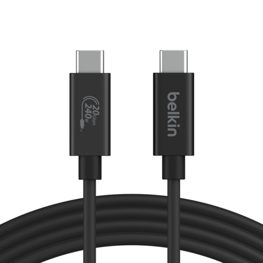 Кабель Belkin USB4 Cable 240W + 20Gbps 2 метра (INZ004BT2MBK)