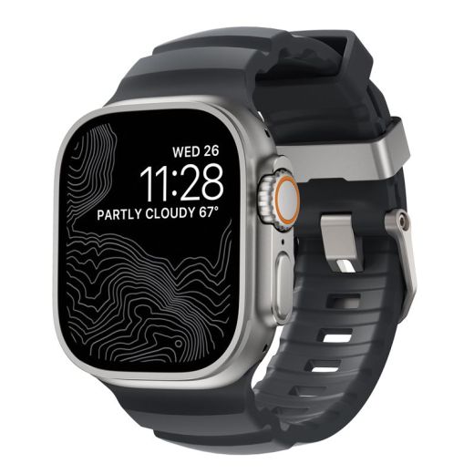 Ремінець Nomad Rocky Point Band Storm / Natural Hardware для Apple Watch 49мм | 46мм | 45мм | 44мм (NM013596858)
