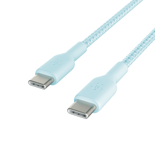 Кабель Belkin BoostCharge Braided USB-C to USB-C Cable 60W 2 метра Blue (CAB004bt2MBL)