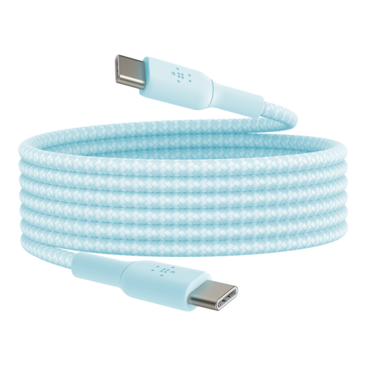Кабель Belkin BoostCharge Braided USB-C to USB-C Cable 60W 2 метра Blue (CAB004bt2MBL)