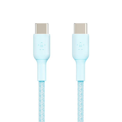 Кабель Belkin BoostCharge Braided USB-C to USB-C Cable 60W 2 метра Blue (CAB004bt2MBL)