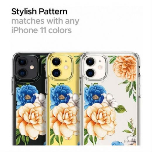 Чехол Spigen Ciel Blue Floral для iPhone 11