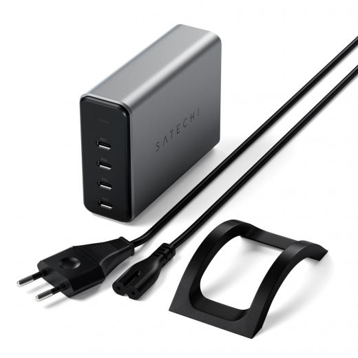 Зарядний пристрій Satechi 165W USB-C 4-Port PD GaN Charger (ST-UC165GM-EU)