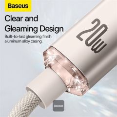 Кабель Baseus Crystal Shine Type-C to Lightning 20W 1.2 метр Pink (CAJY001304)