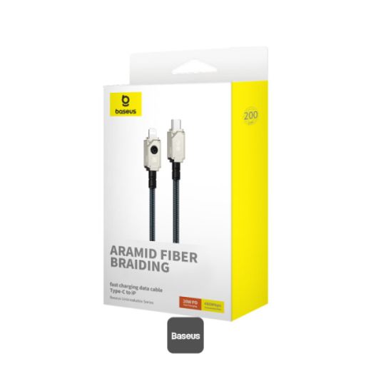 Кабель Baseus Unbreakable Series 20W PD Fast Charging Data Cable Type-C to Lightning 2м White (P10355803221-01)