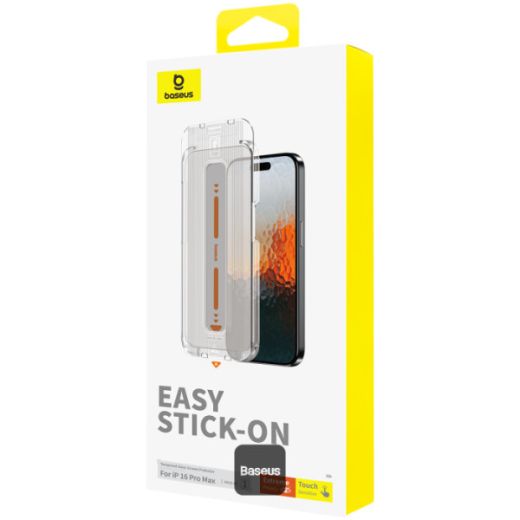 Захисне скло антишпигун Baseus Sapphire Series Full-Coverage 9H Privacy для iPhone 16 Pro Max (P60057507203-01)