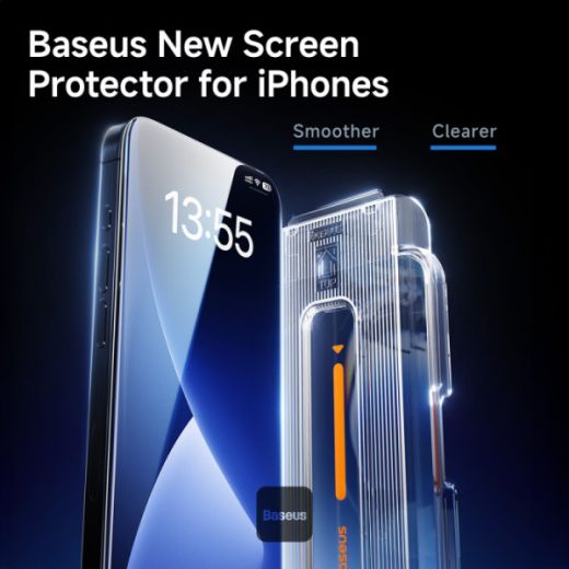 Захисне скло Baseus Sapphire Series Full-Coverage HD Clear для iPhone 16 Pro (P60057506203-00)