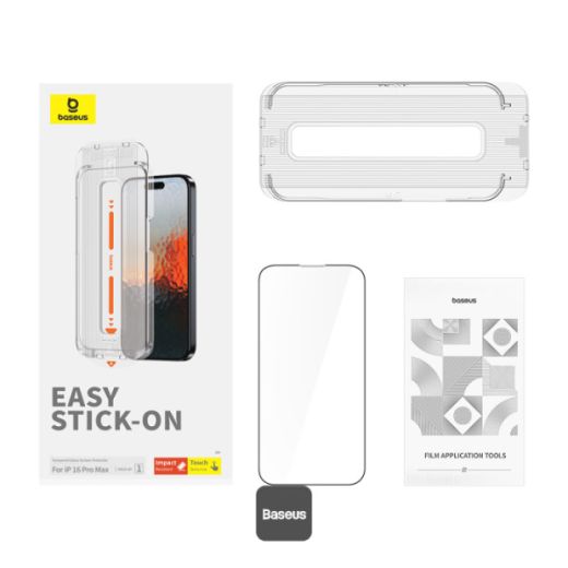 Захисне скло Baseus Sapphire Series Full-Coverage 9H для iPhone 16 Pro Max (P60057506203-01)