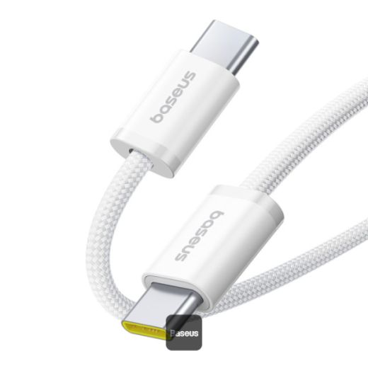 Кабель Baseus Dynamic 4 Fast Charging Type-C to Type-C 100W 1м White (P10381400211-00)