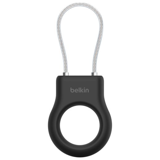 Чехол-брелок Belkin Secure Holder with Wire Cable Black для Airtag (MSC009BTBK)