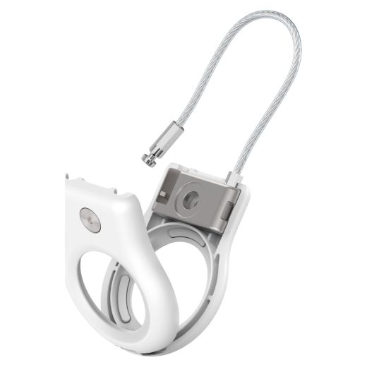 Чохол-брелок Belkin Secure Holder with Wire Cable White для Airtag (MSC009BTWH)