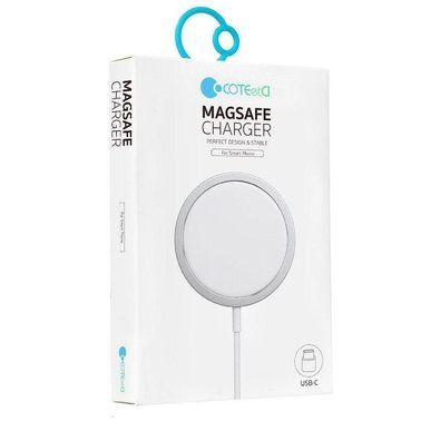 Зарядное устройство COTEetCI Magsafe Wireless Charger White (CS5702)