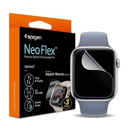 Защитная пленка Spigen Neo Flex, 3 шт (061FL25575) для Apple Watch Series 6/5/4 (40mm)