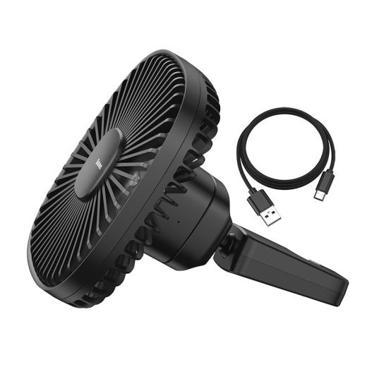 Автомобильный вентилятор для задних пассажиров Baseus Seat Fan Black (CXZR-01)
