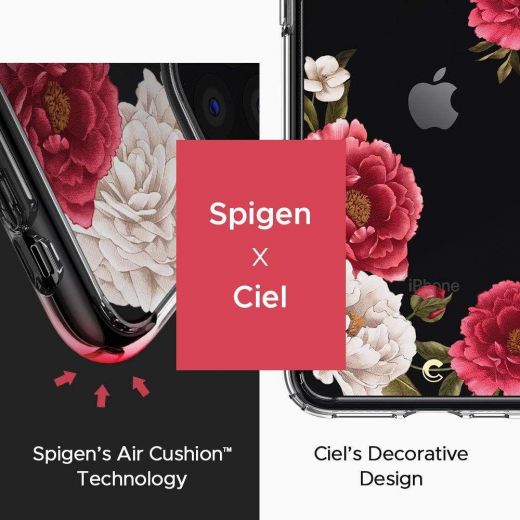 Чехол Spigen Ciel Red Floral (075CS27168) для iPhone 11 Pro Max
