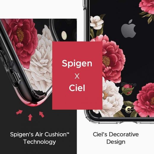 Чехол Spigen Ciel Red Floral (076CS27215) для iPhone 11