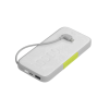 Павербанк (Зовнішній акумулятор) із вбудованим кабелем InfinityLab InstantGo 10000 Built-in Lightning Cable White