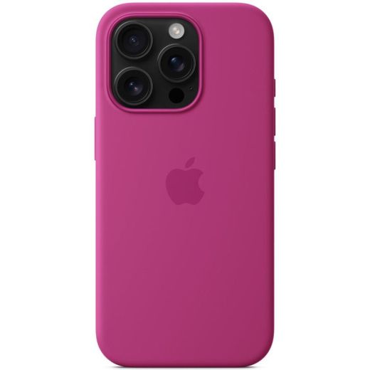Силиконовый чехол CasePro Silicone Case with MagSafe (Camera Control) Fuchsia для iPhone 16 Pro