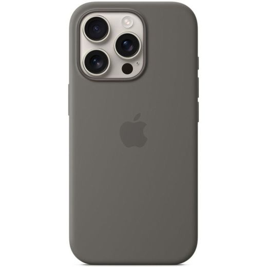 Силіконовий чохол CasePro Silicone Case with MagSafe (Camera Control) Stone Gray для iPhone 16 Pro