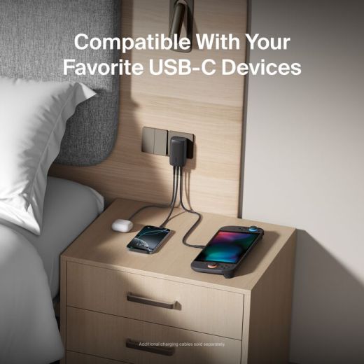 Кабель Belkin USB-C to USB-C Cable 60W для Nintendo Switch 2 (ENA008fq2MBK)
