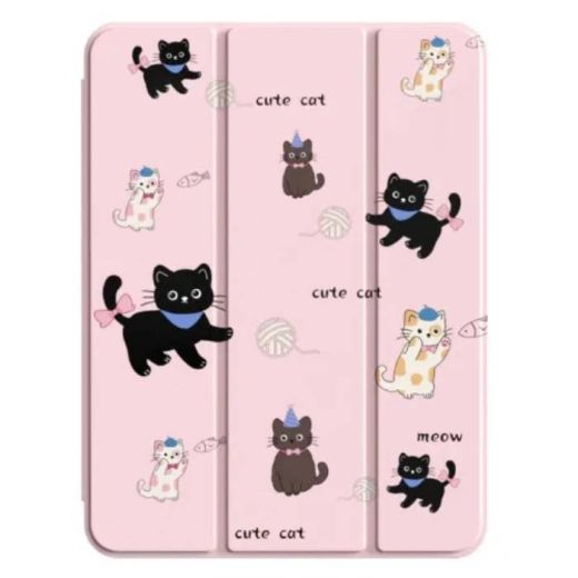 Чехол-подставка Mutural Xing Yi Case Cute Cat Pink для iPad Air 11” M3 | M2 (2025 | 2024)