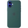 Силиконовый чехол CasePro Silicone Case with MagSafe (Camera Control) Lake Green для iPhone 16 Plus