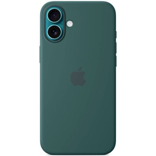 Силиконовый чехол CasePro Silicone Case with MagSafe (Camera Control) Lake Green для iPhone 16 Plus