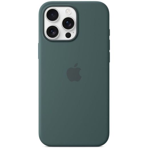 Силіконовий чохол CasePro Silicone Case with MagSafe (Camera Control) Lake Green для iPhone 16 Pro Max