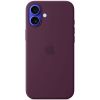Силиконовый чехол CasePro Silicone Case with MagSafe (Camera Control) Plum для iPhone 16 Plus