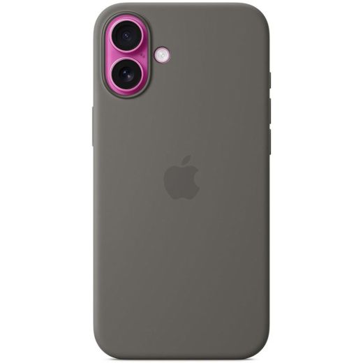 Силіконовий чохол CasePro Silicone Case with MagSafe (Camera Control) Stone Gray для iPhone 16 Plus