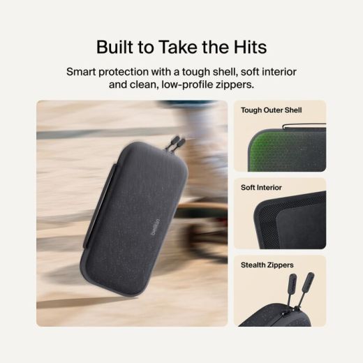 Зарядный чехол Belkin Charging Case Charcoal для Nintendo Switch 2 (ENA001fqCH-V1)