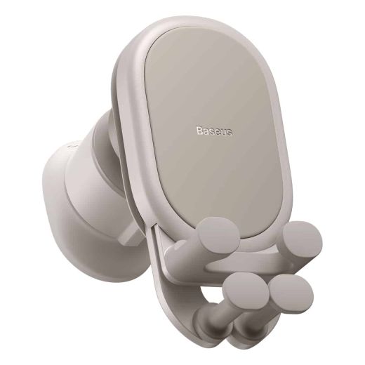 Тримач для телефону в машину Baseus Stable Gravitational Wireless Charging Car Mount Pro 15W (Air Outlet Version) Creamy white (SUWX030002)