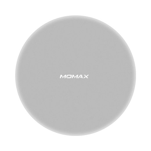 Беспроводная зарядка Momax Q.Pad Max 15W Ultra Slim Wireless Charger Silver