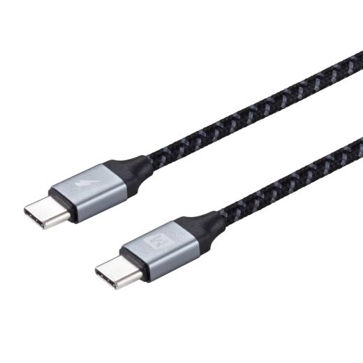 Кабель Momax Zero Type-C to Type-C 60W Braided Cable (1.2) Grey
