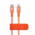 Кабель Momax Elite Link USB-C to Lightning Nylon-Braided Short Fast Charging Cable (0.3M) Orange
