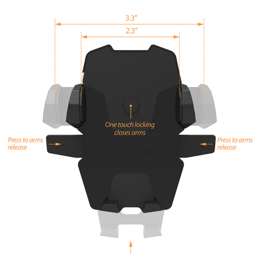 Автомобильный держатель iOttie Easy One Touch 4 Wireless Fast Charging Mount
