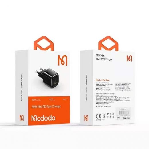 Быстрая зарядка Mcdodo Mini PD Fast Charge 25W