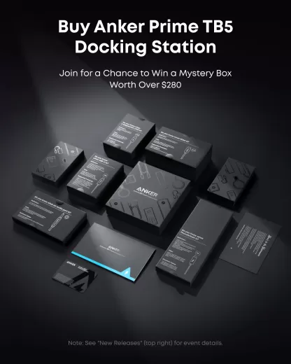 Док-станция Anker Prime TB5 Docking Station (14-in-1, 8K, Thunderbolt 5)